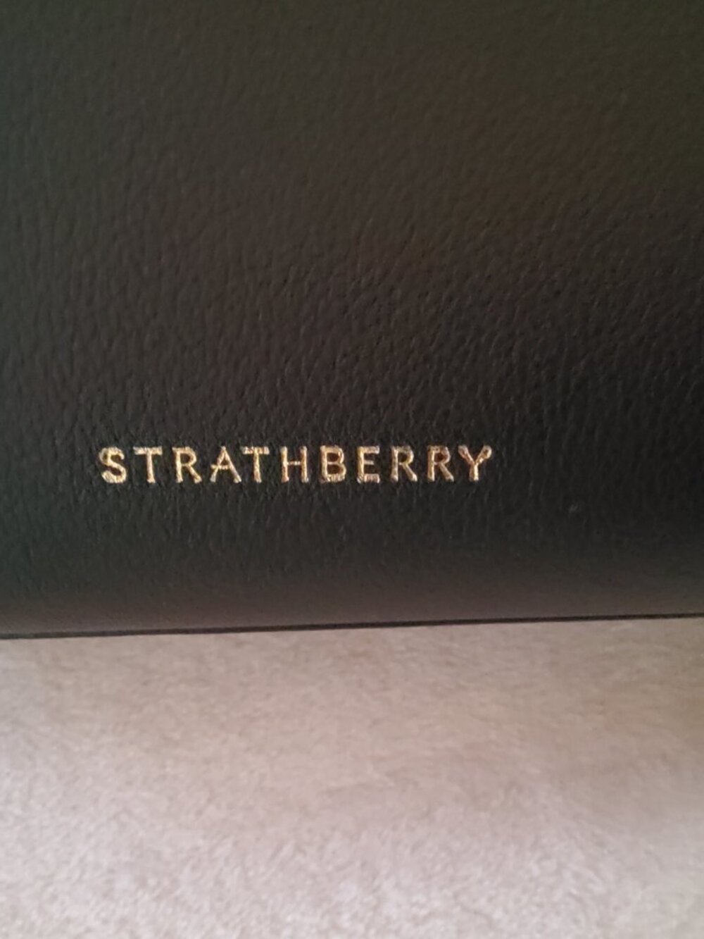 Strathberry Handmade in Spain Midi Tote in Black - Picture 5 of 16
